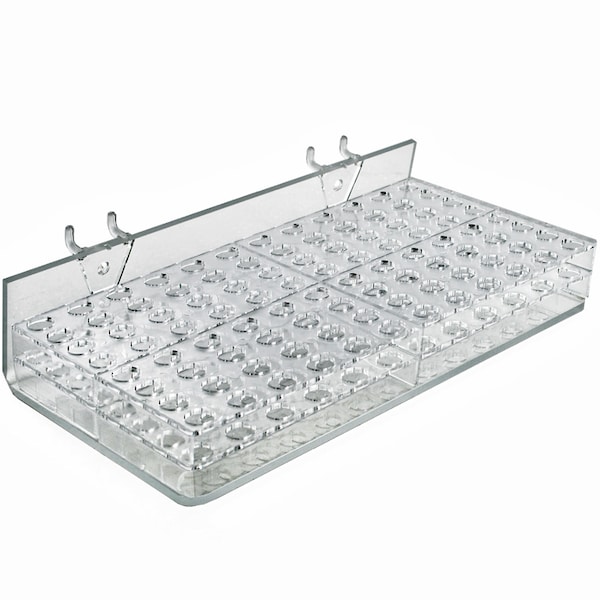 96-Compartment Tray - round Slot 0.5", PK2